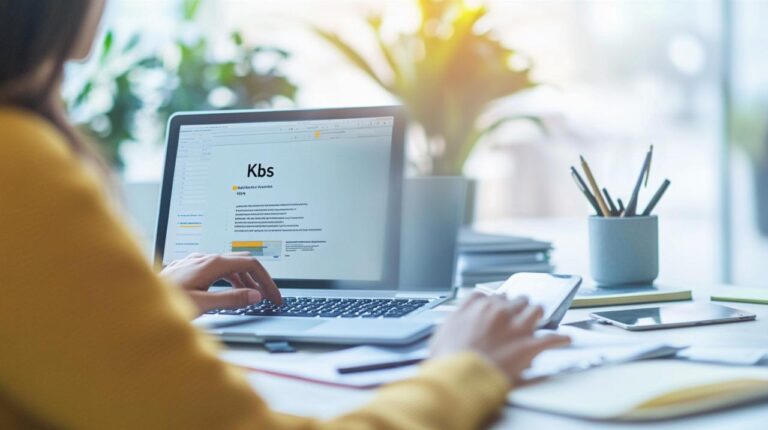 travail ordinateur kbis