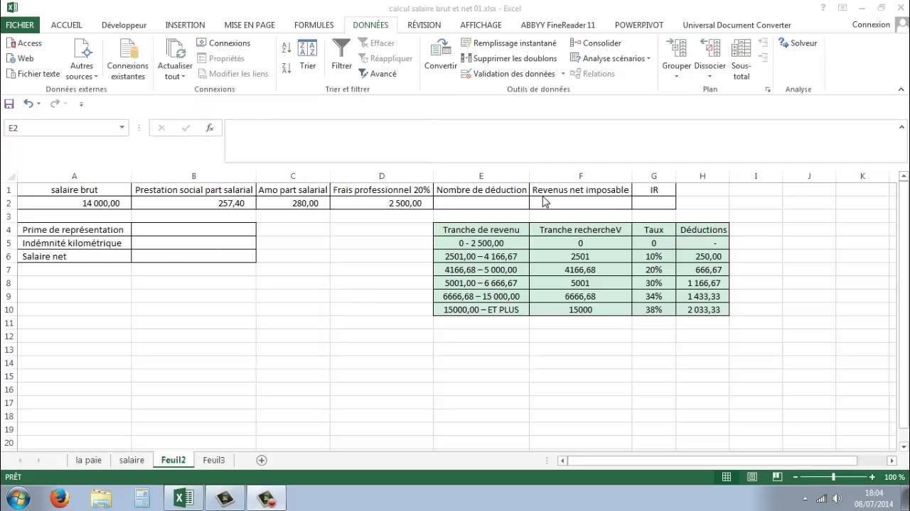 conversion salaire brut en net