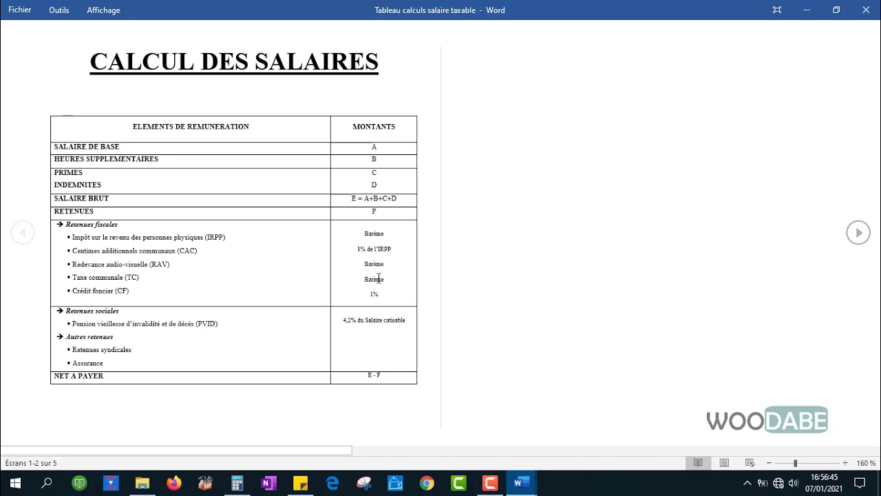 infographie calcul salaire net