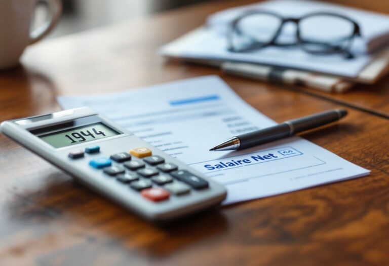 Illustration montrant la conversion du salaire brut en net en 2024