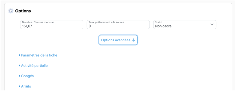 Simulation du salaire brut en net avec une interface personnalisée
