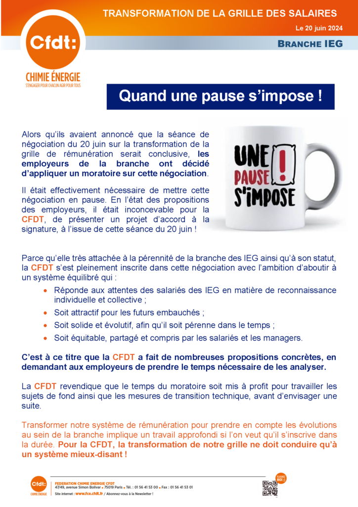 Illustration de la transformation de la grille des salaires IEG au 1er janvier 2025